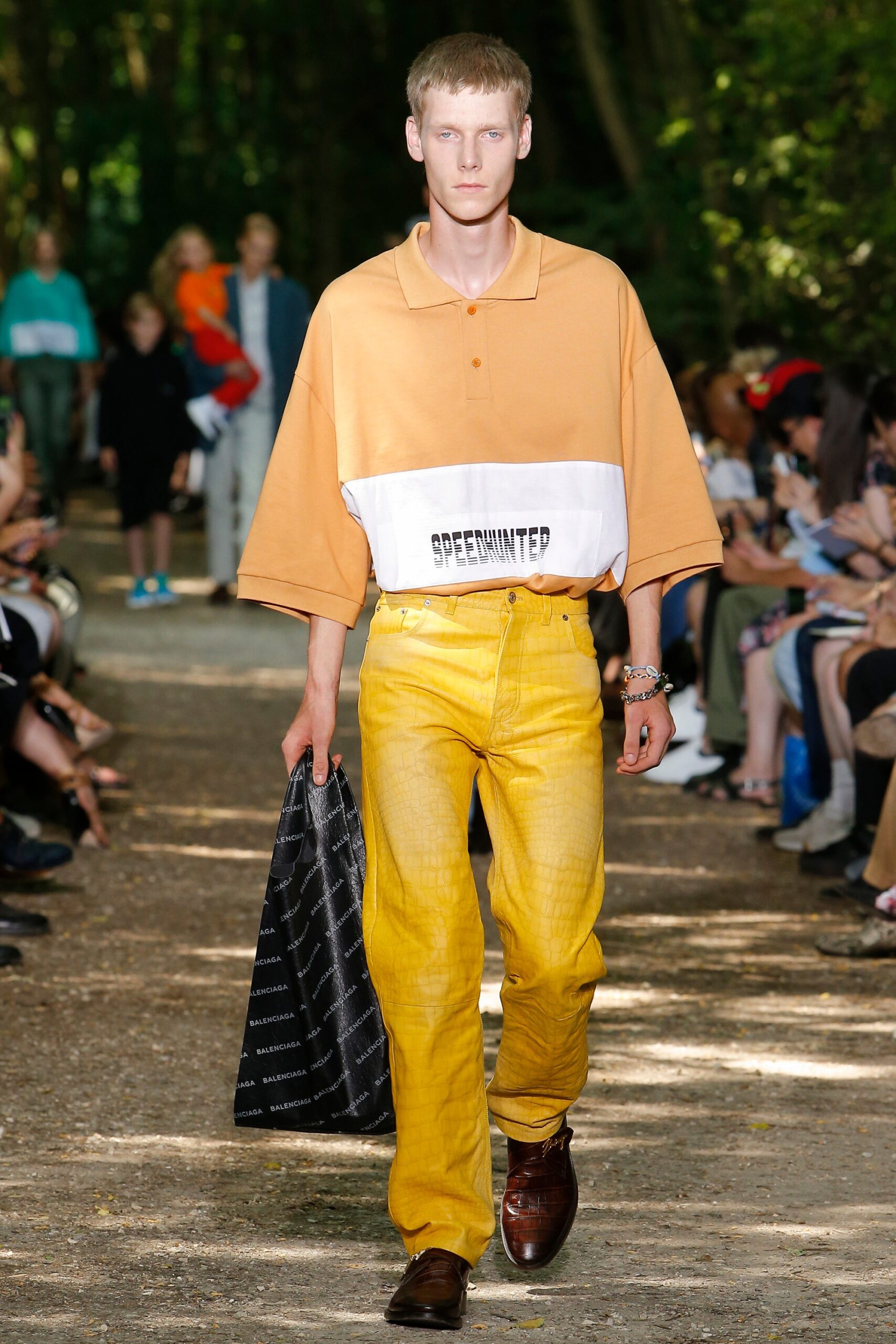 orange shirt yellow pants