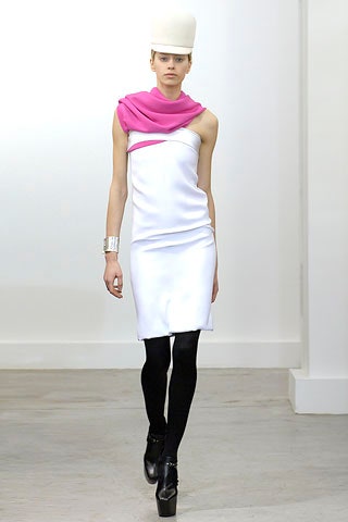 pink silk relaxed scarf