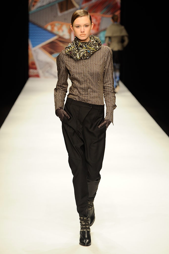 multi silk layered scarf