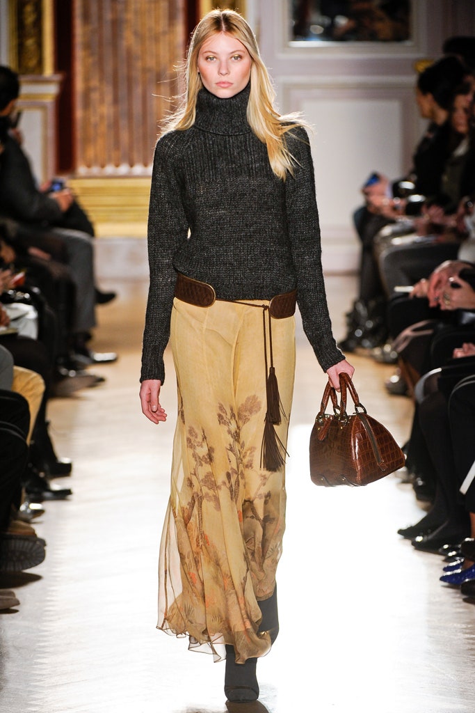 beige silk relaxed flared flowing maxi skirt