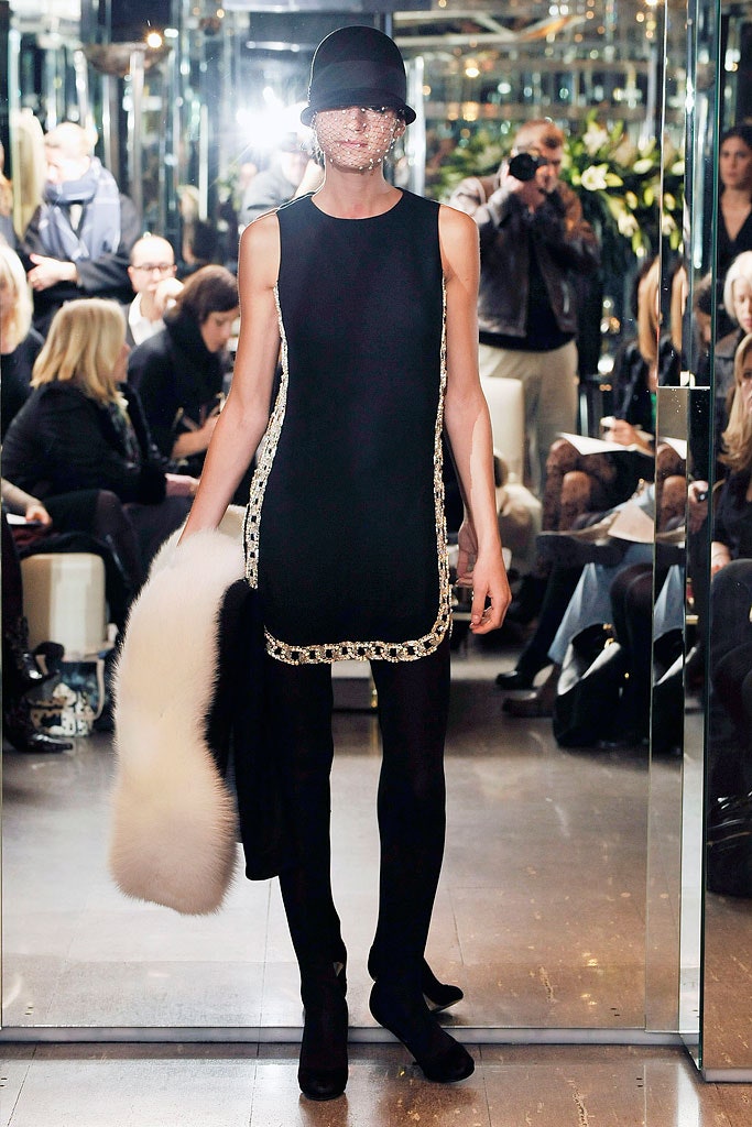 black fur relaxed layered coat