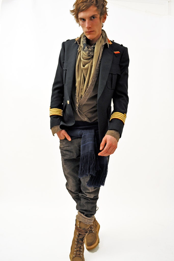 beige cotton layered scarf