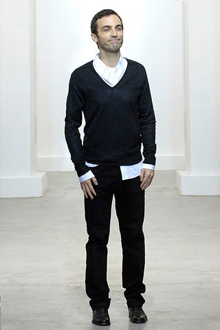 black fitted sweater with white shirt