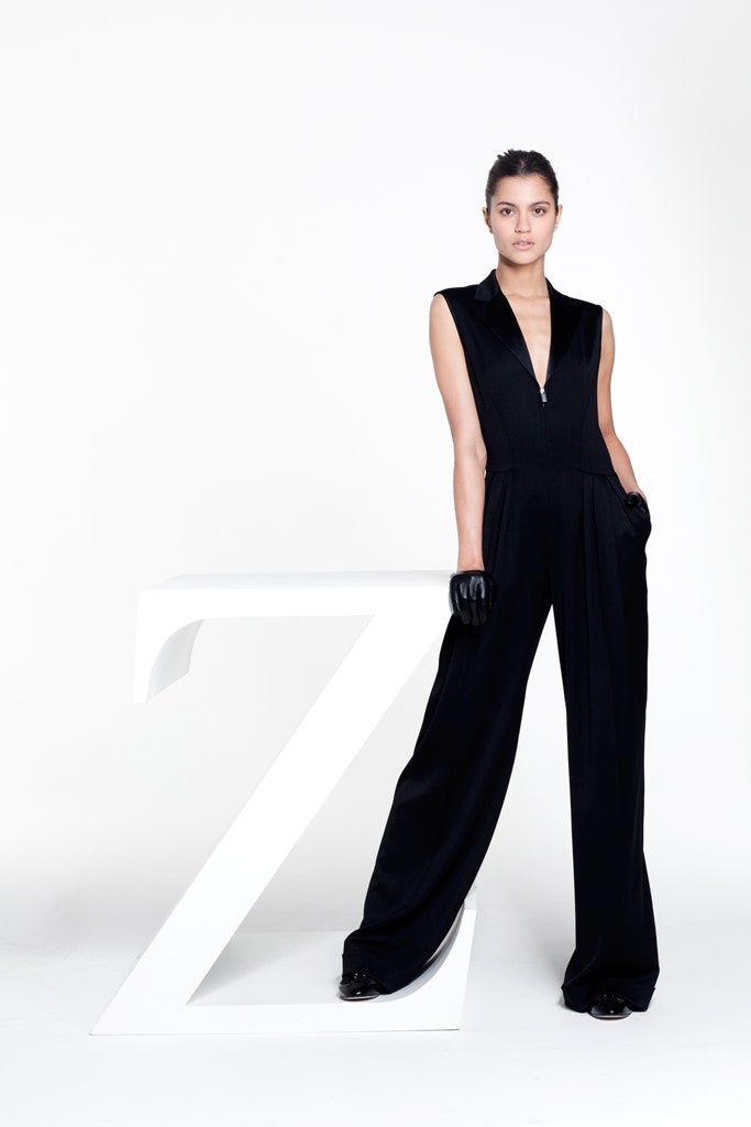 black silk sleeveless jumpsuit