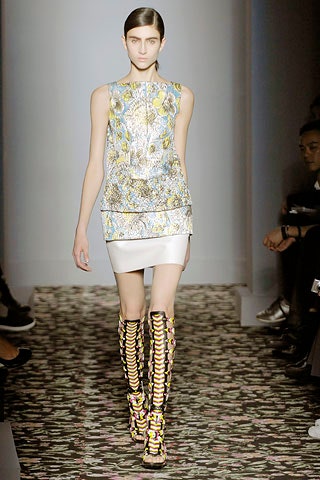 fitted silk top and mini skirt