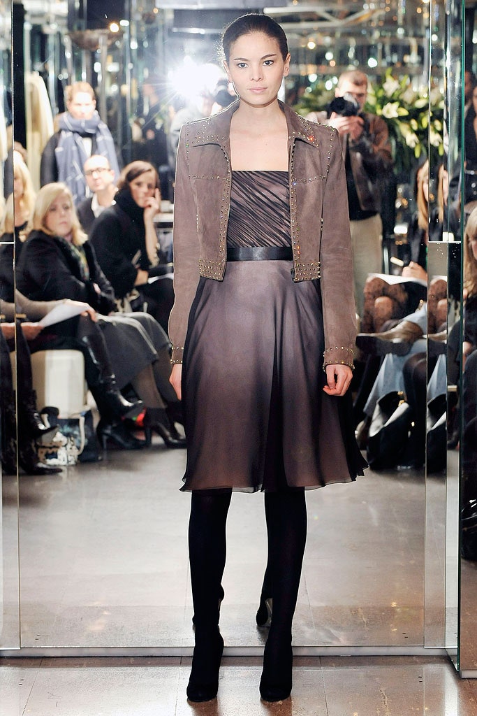 brown suede long-sleeve collared tailored zippered jacket