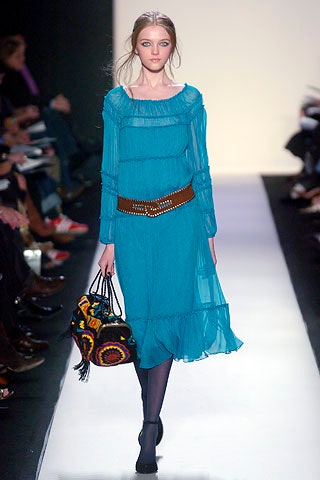 blue chiffon relaxed dress