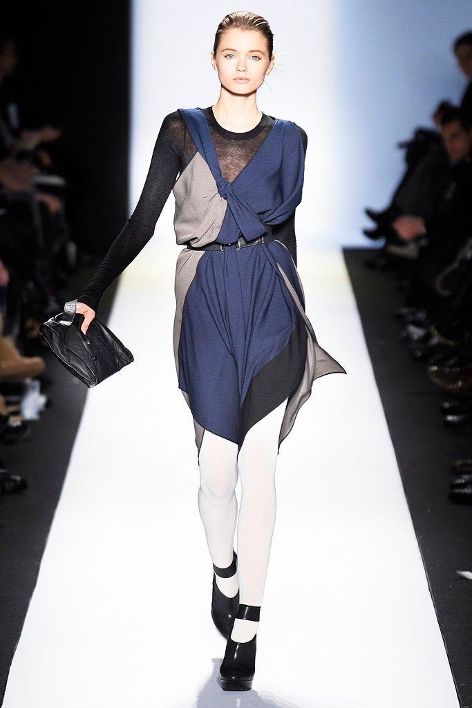 blue gray draped midi dress