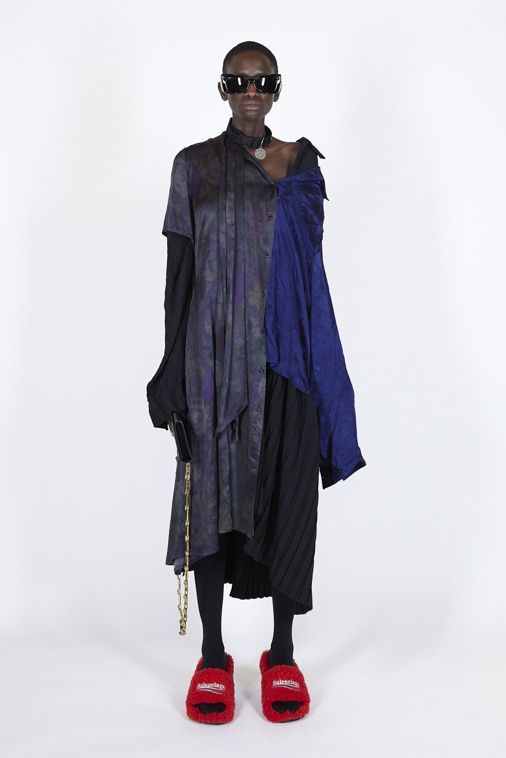 purple relaxed midi dress