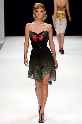 black silk strapless mini dress