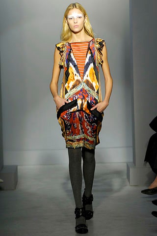 orange silk sleeveless v-neck fitted pleated layered dress