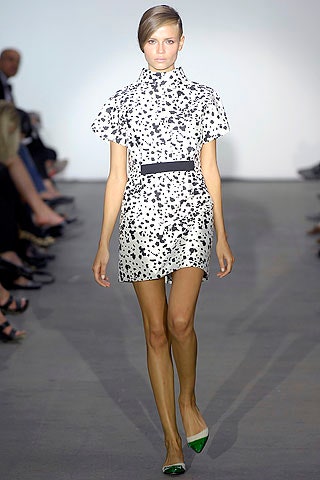 printed white mini dress
