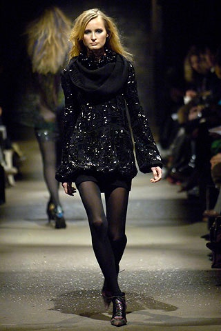 black sequined mini dress