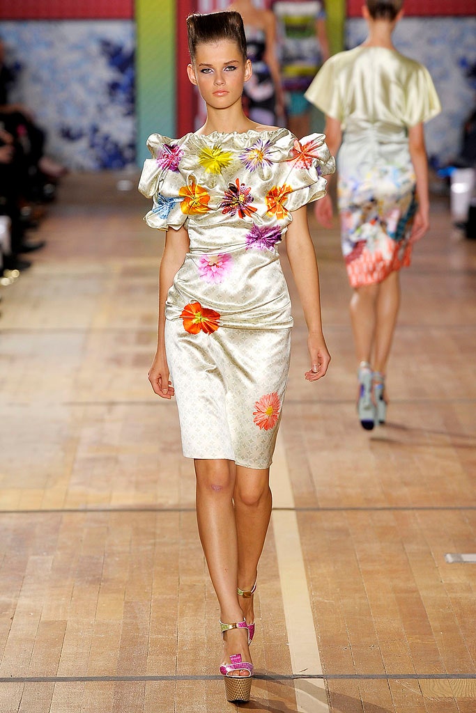 ivory silk fitted dress