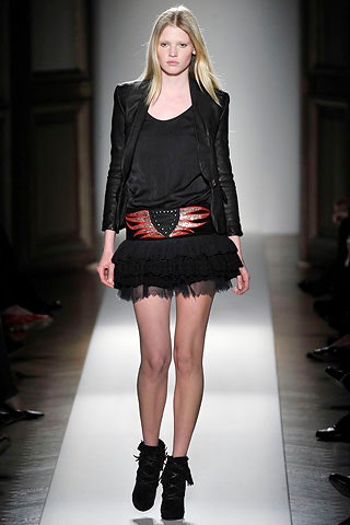 black leather jacket with mini skirt