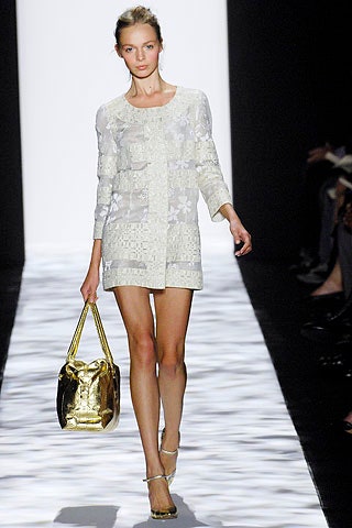white lace long-sleeve collared fitted embroidered tiered dress
