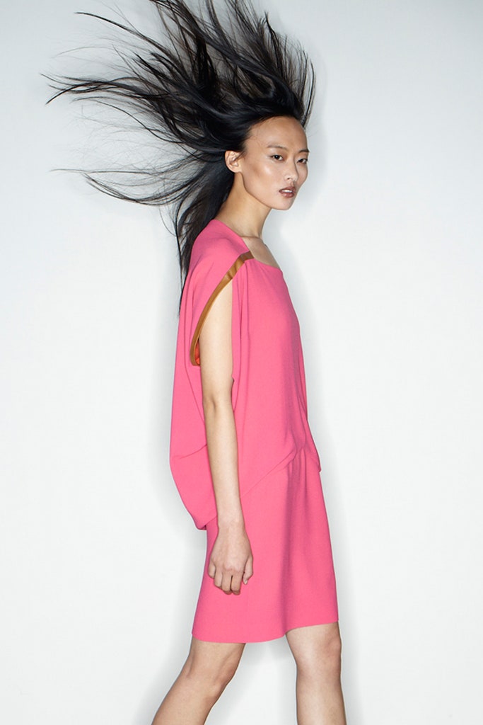pink relaxed sleeveless dress