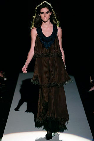 brown silk sleeveless dress