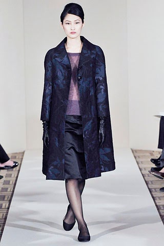 black silk coat with purple top