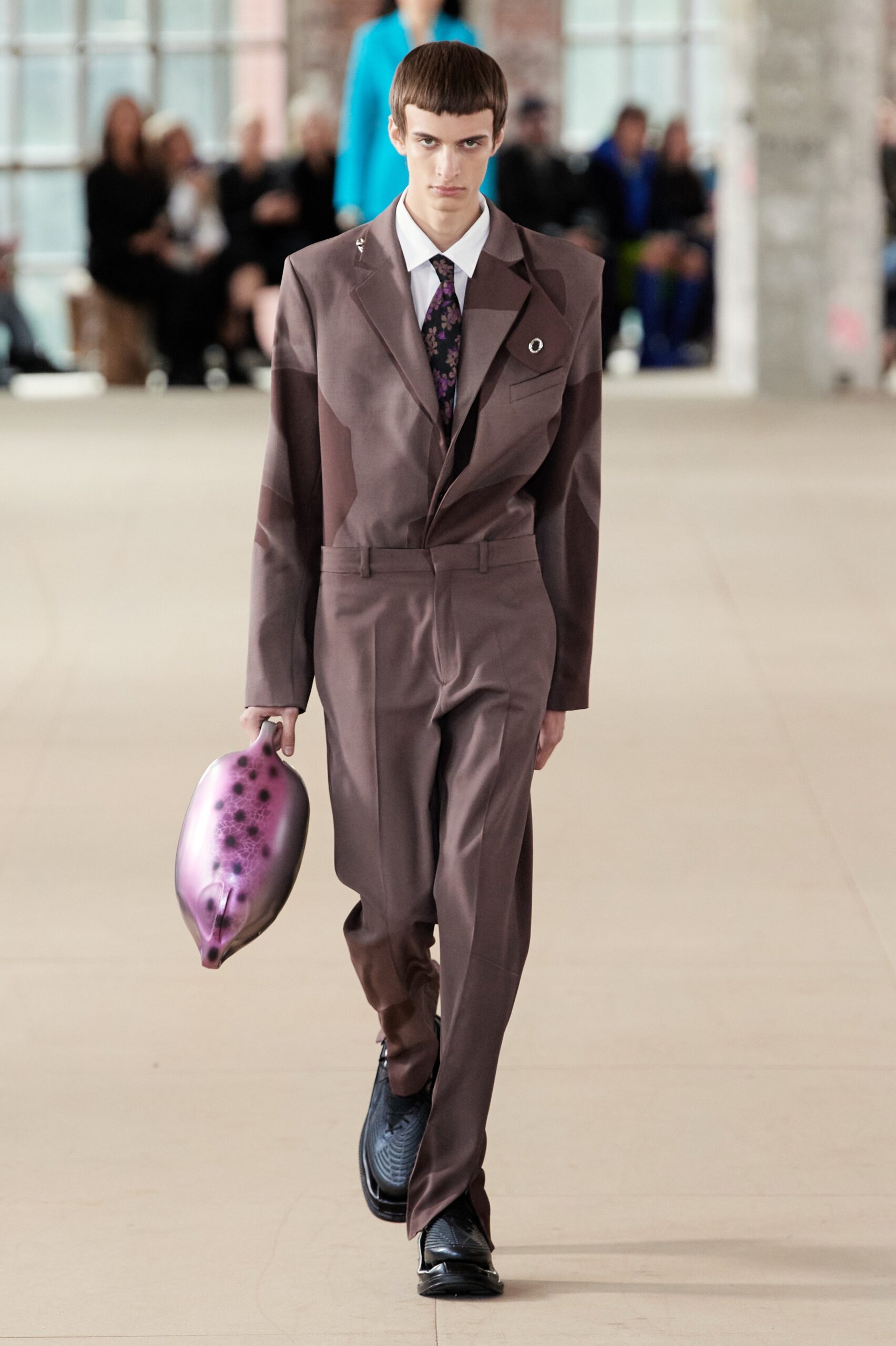 brown tailored blazer