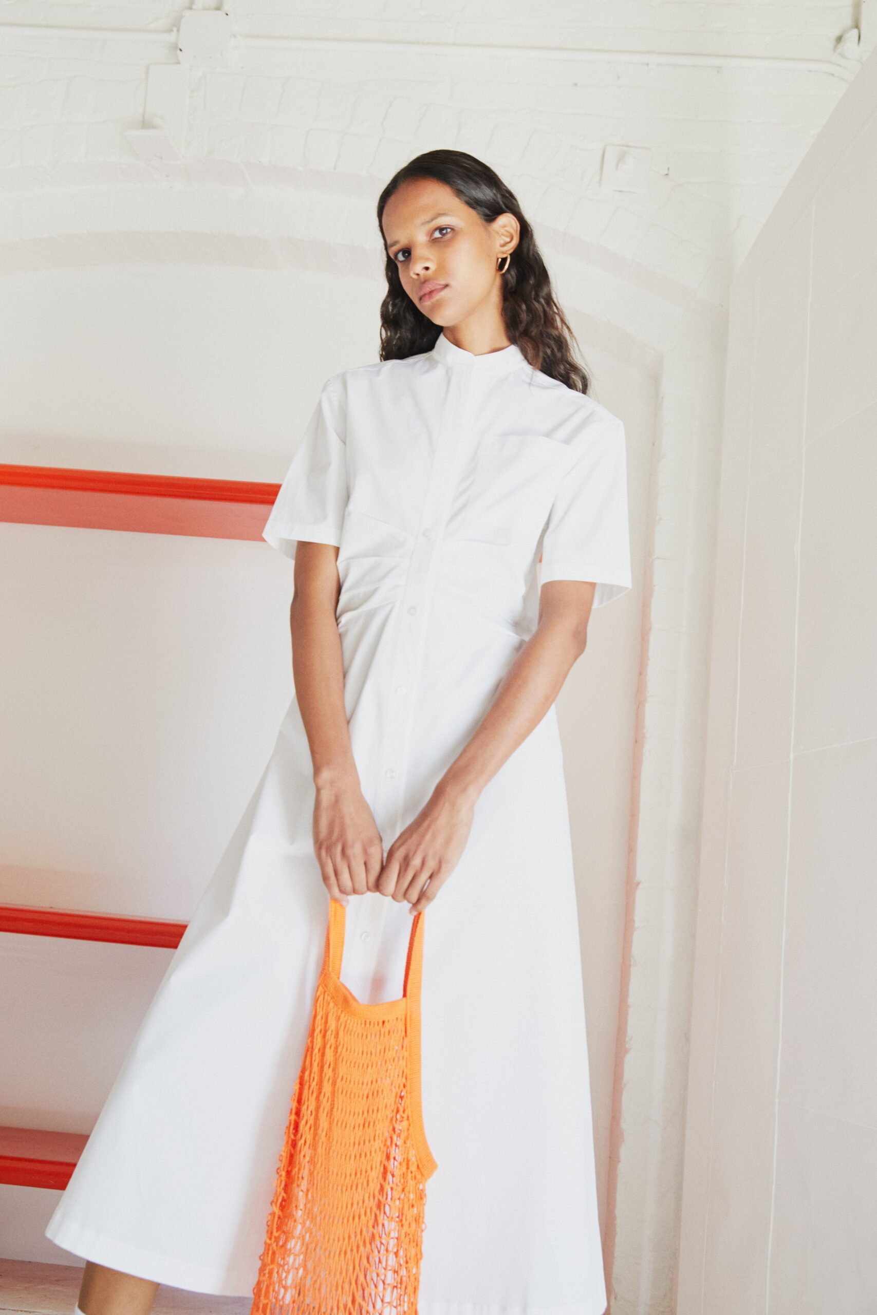 white shirt dress