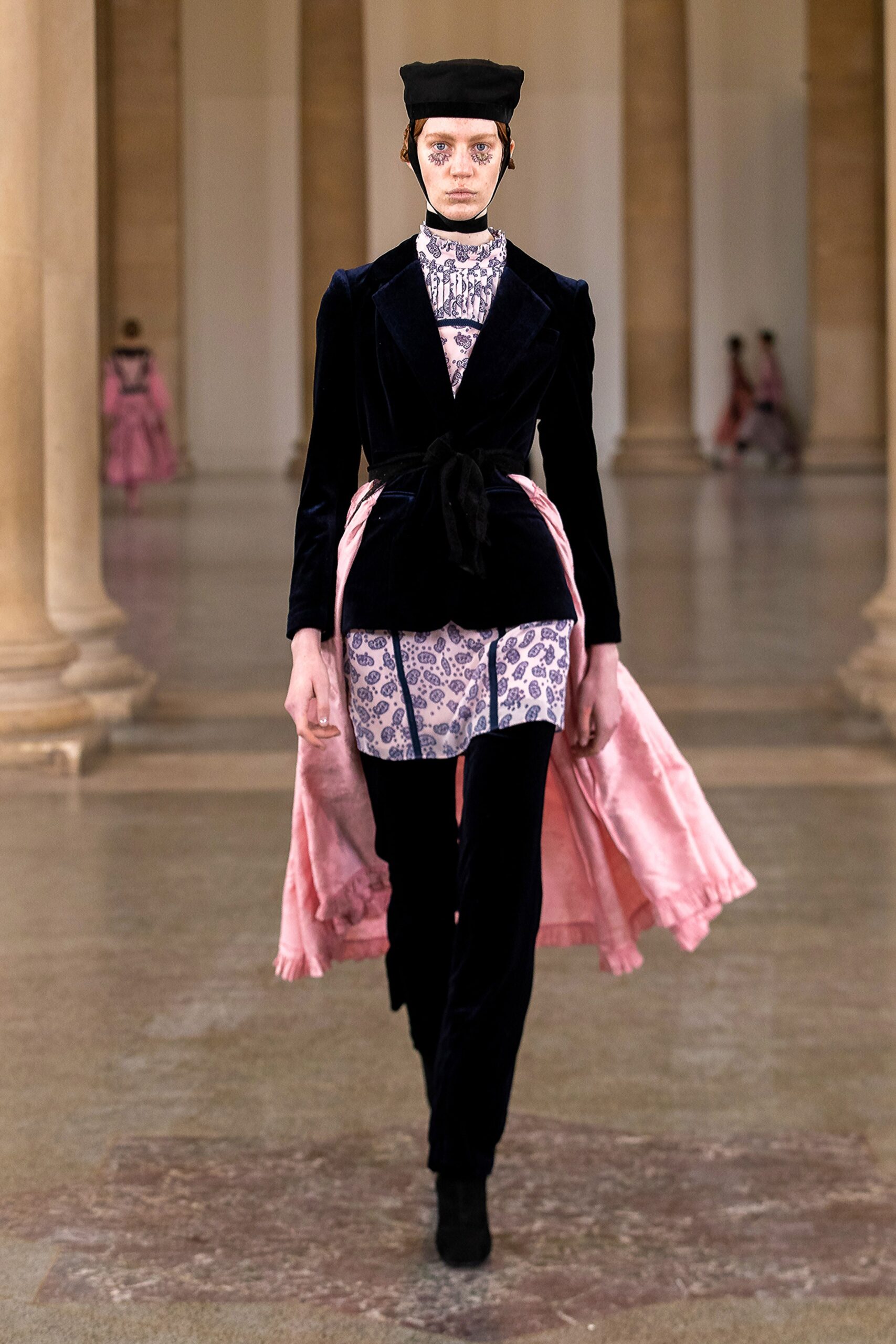 black velvet belted jacket