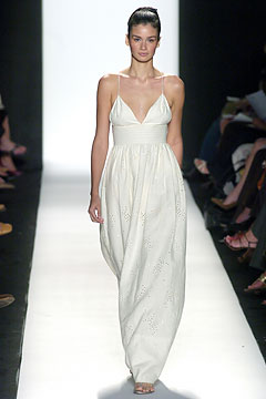 ivory spaghetti-strap maxi dress