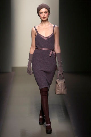 purple knit spaghetti-strap scoop-neck fitted belted textured dress