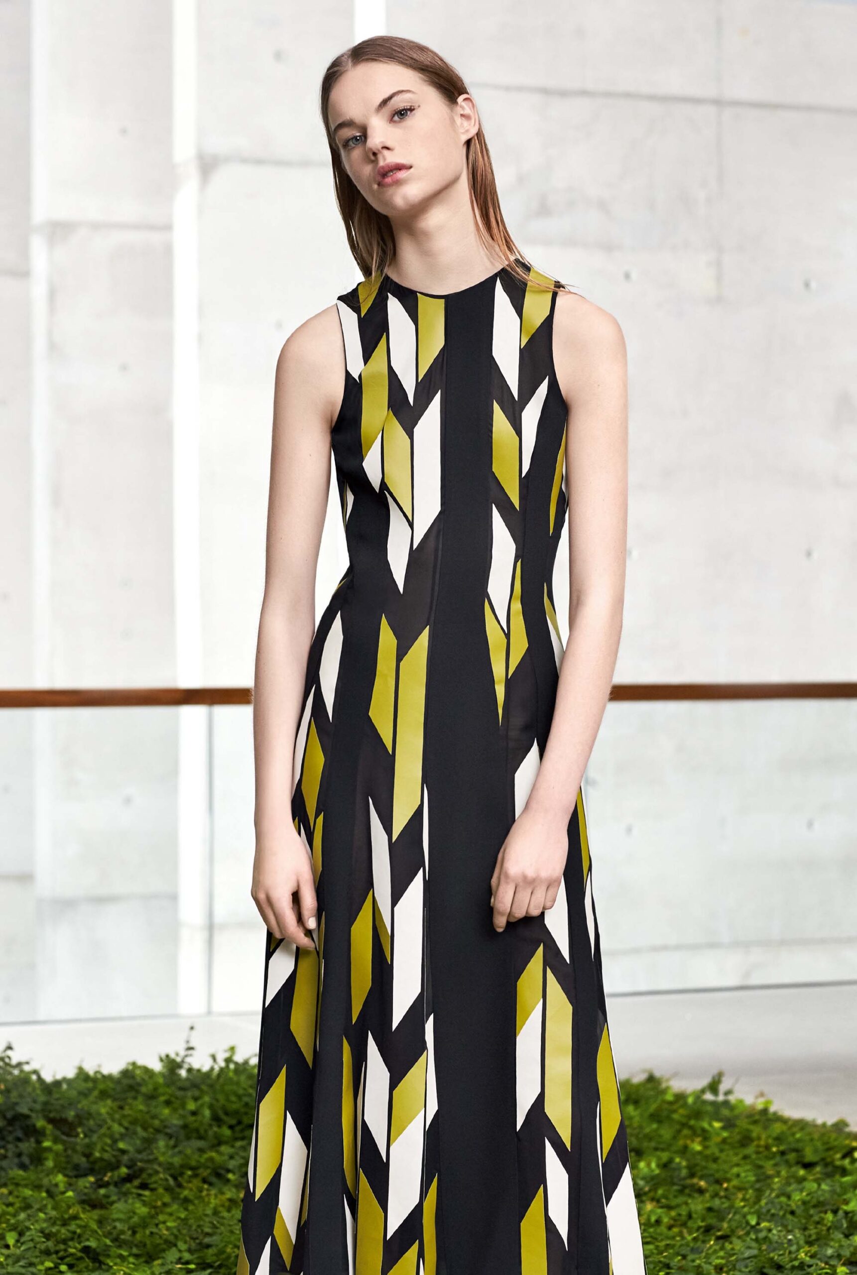 printed sleeveless maxi dress