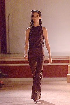 black halter jumpsuit
