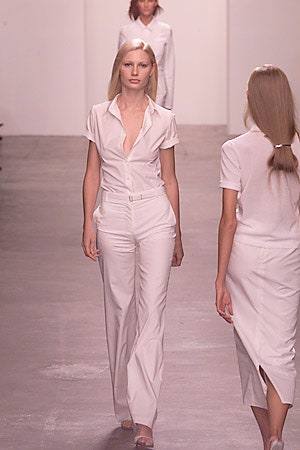 white unknown short-sleeve collared tailored wide-leg belted jumpsuit