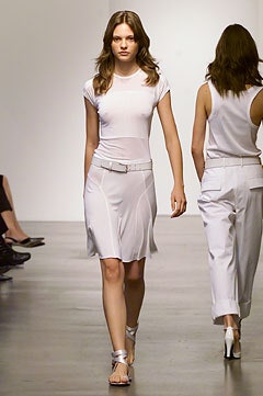 white unknown asymmetric draped belted flowing midi skirt