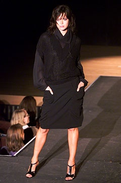 black knit v-neck sweater