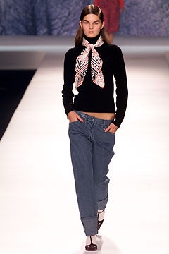printed silk neck scarf