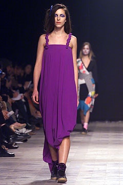 purple draped spaghetti-strap midi-dress