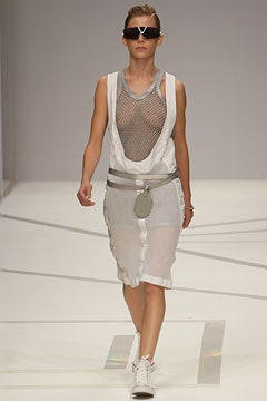 white sheer mesh belted dress