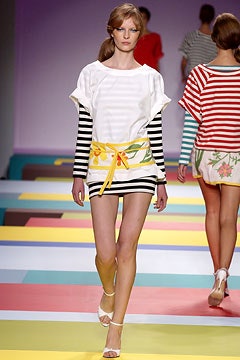 striped tunic mini dress