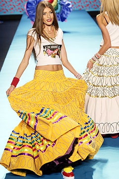 yellow printed tiered maxi skirt