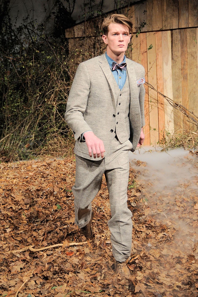 beige tailored blazer and vest