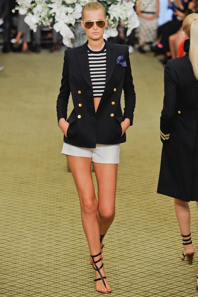 black double-breasted blazer