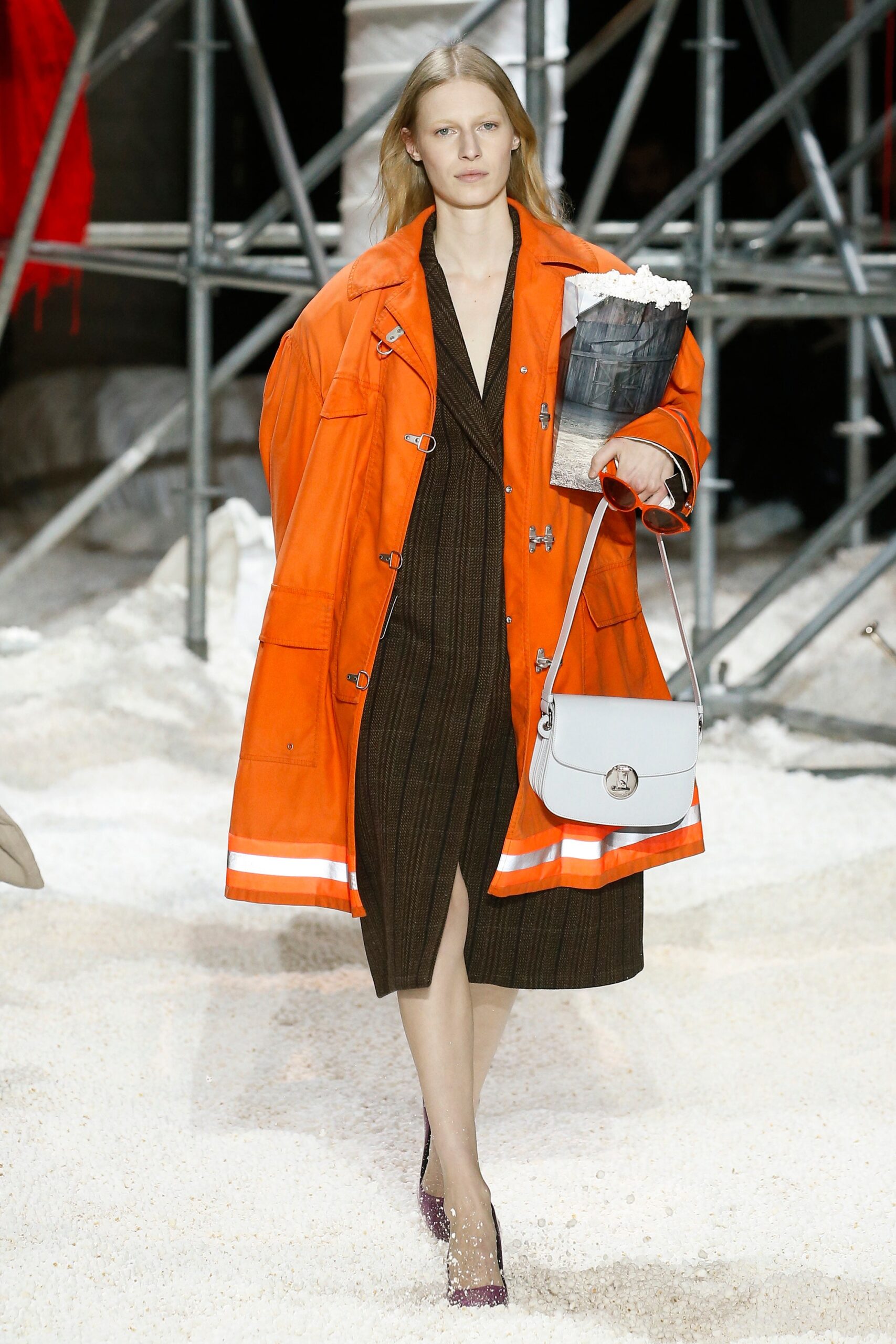 orange utility raincoat