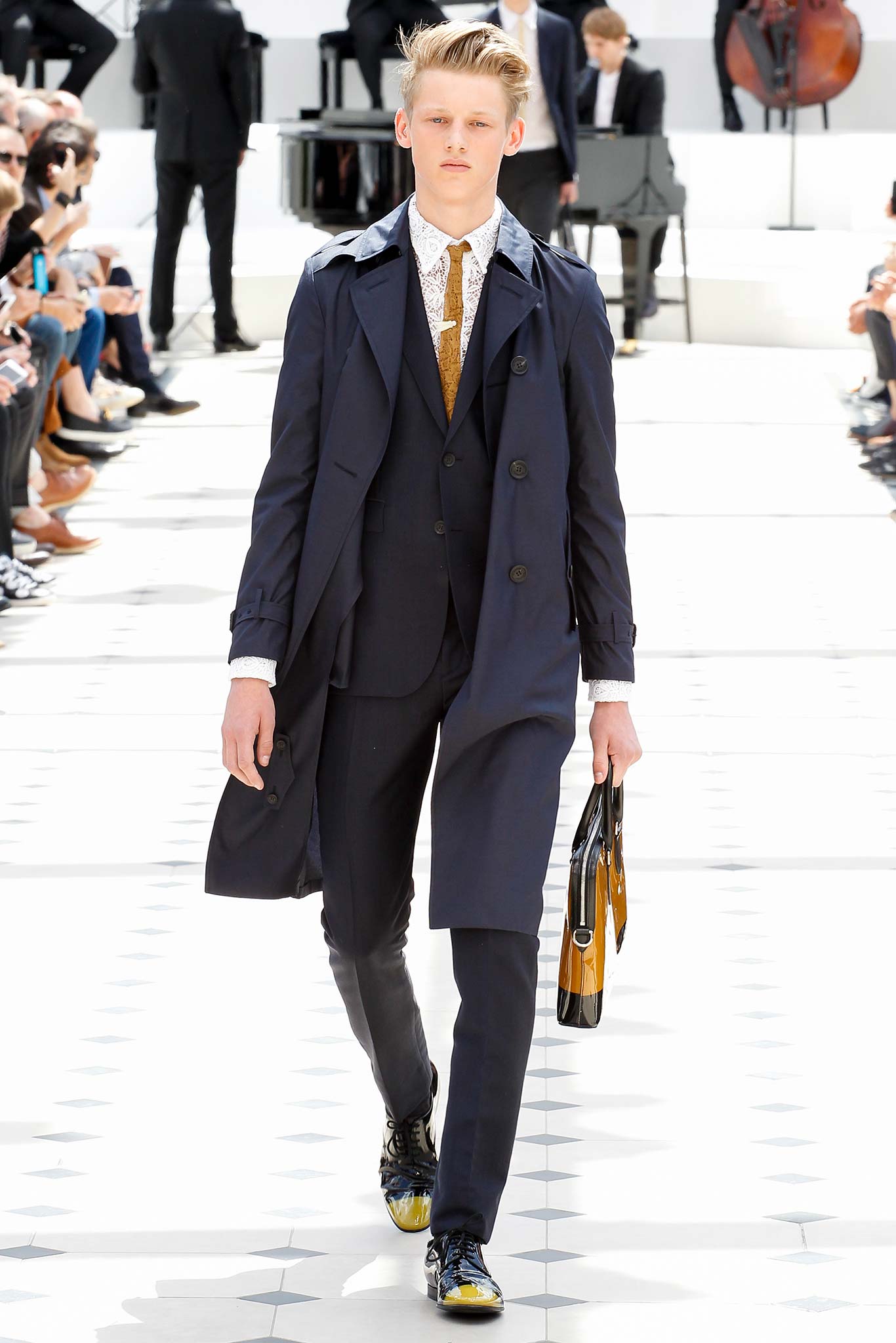 yellow unknown printed tie