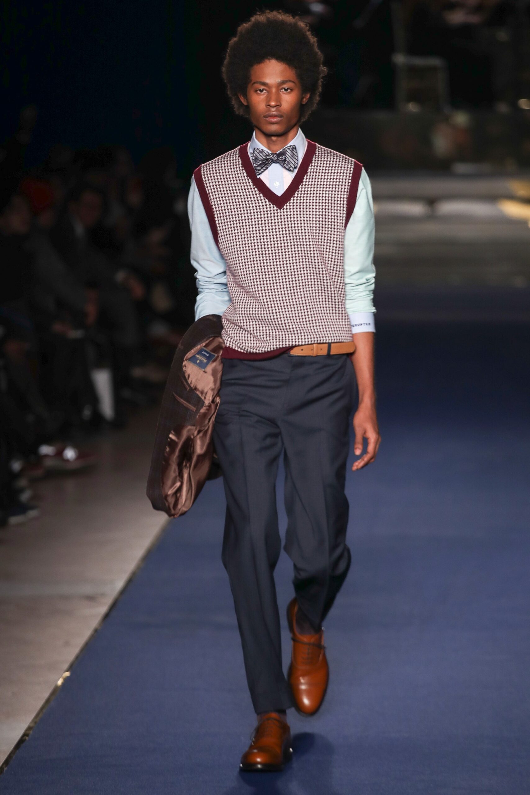 houndstooth sweater vest