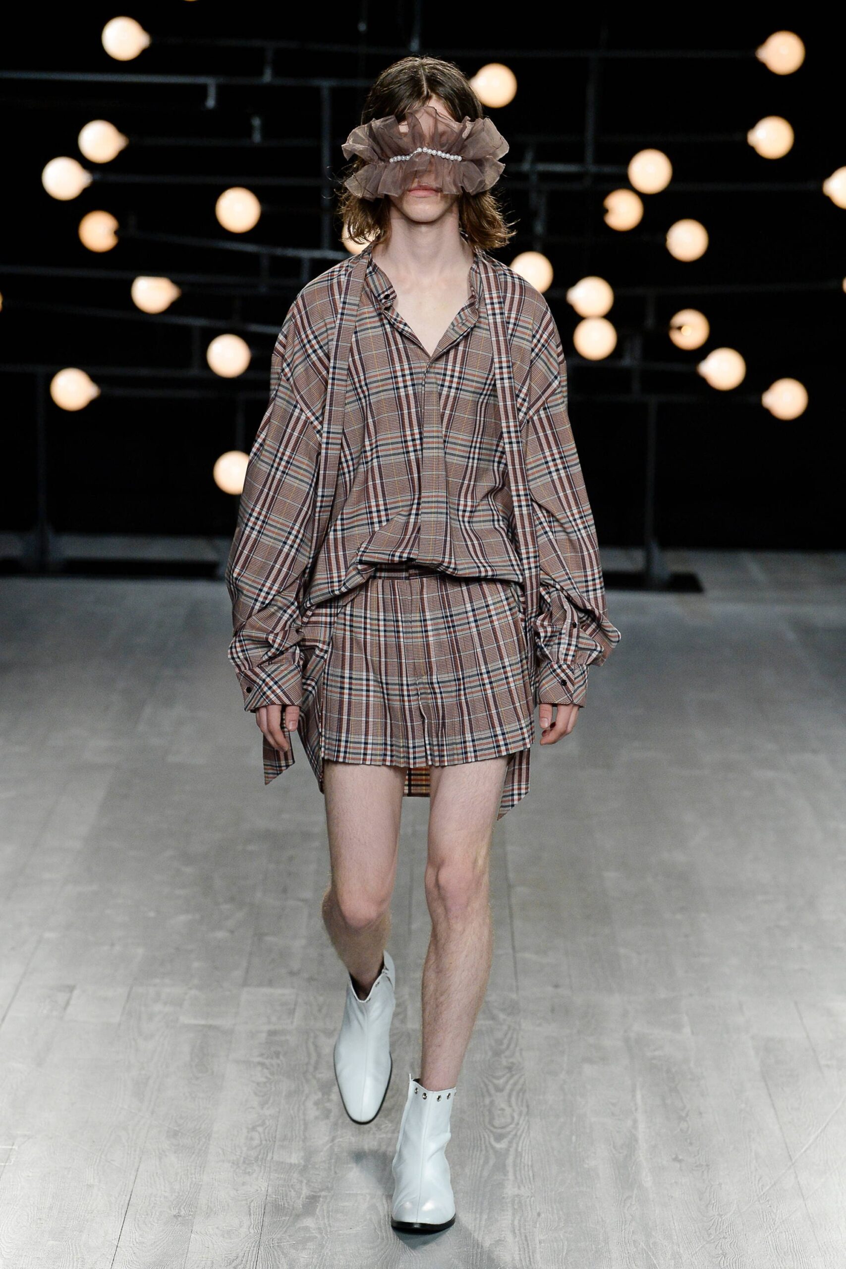 oversized checked shirt