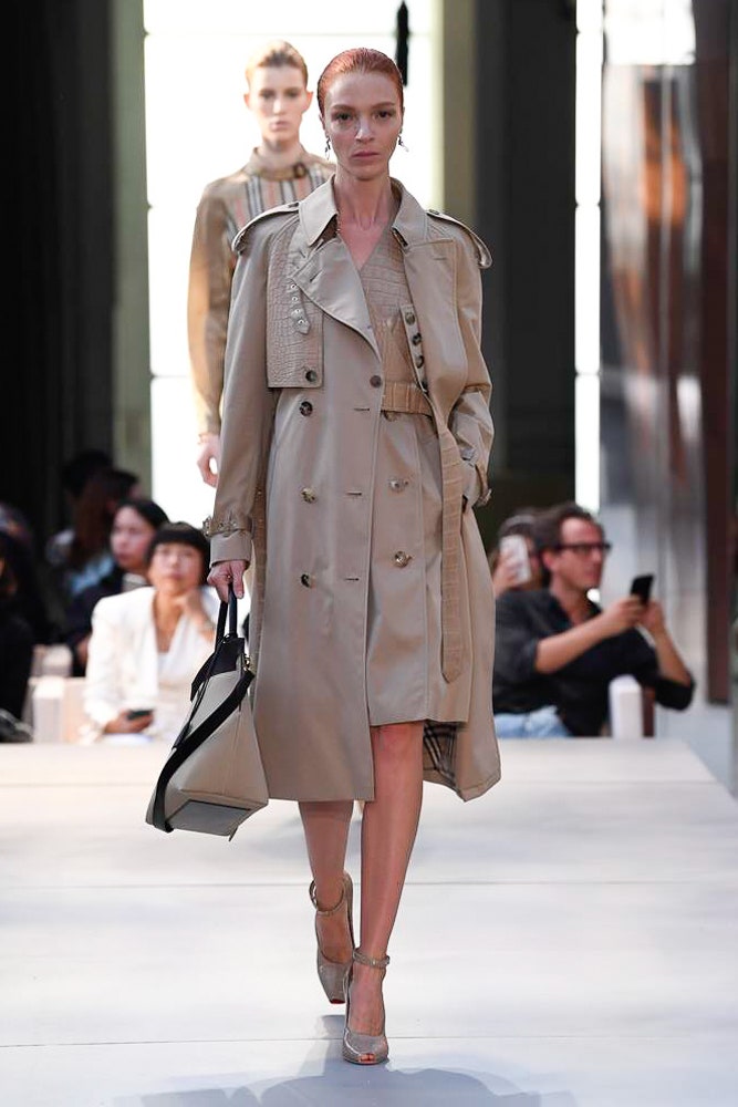 beige unknown long-sleeve collared relaxed buttoned belted trench