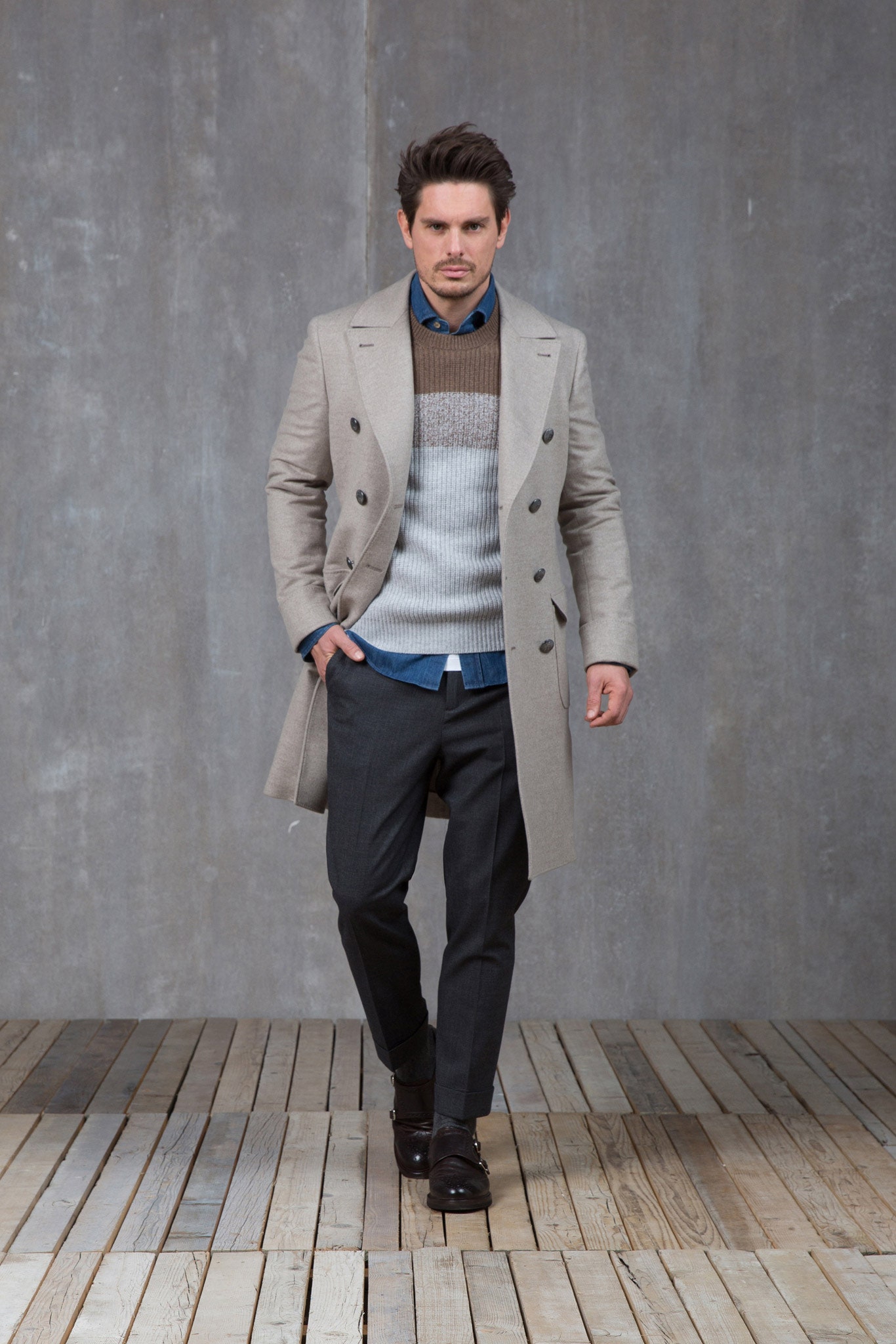 Brunello Cucinelli F/W 15 Menswear Look 1
