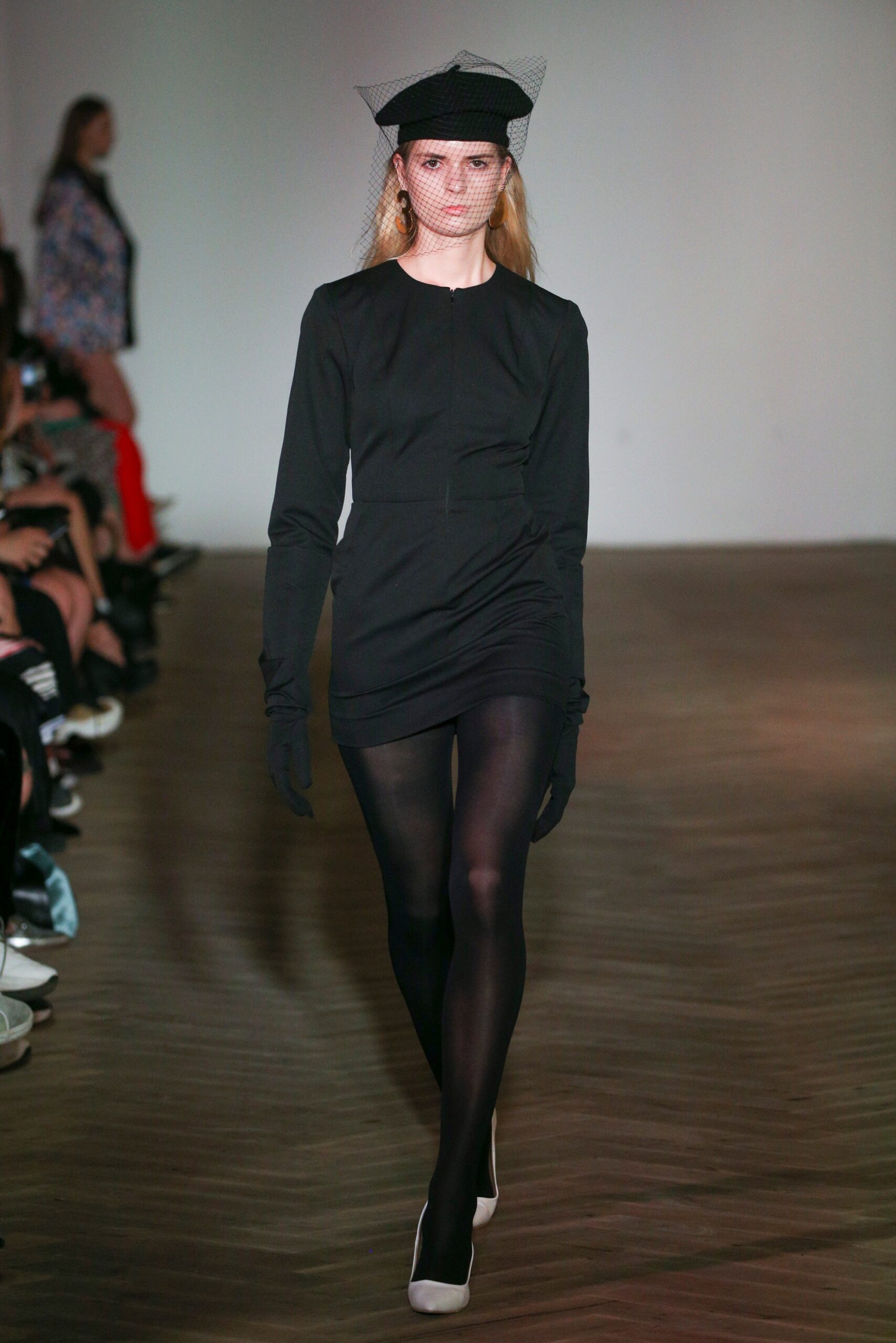 black nylon sheer tights