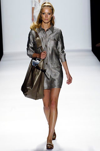 gray metallic collared long-sleeve tailored buttoned shiny mini-dress