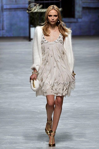 ivory chiffon spaghetti-strap scoop-neck embroidered ruffled flowing mini-dress