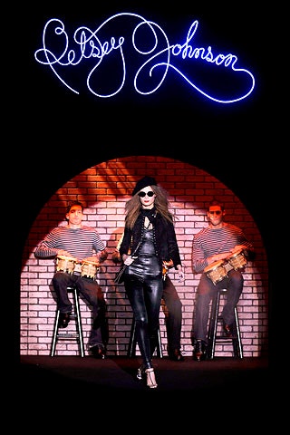 black leather jacket and pants